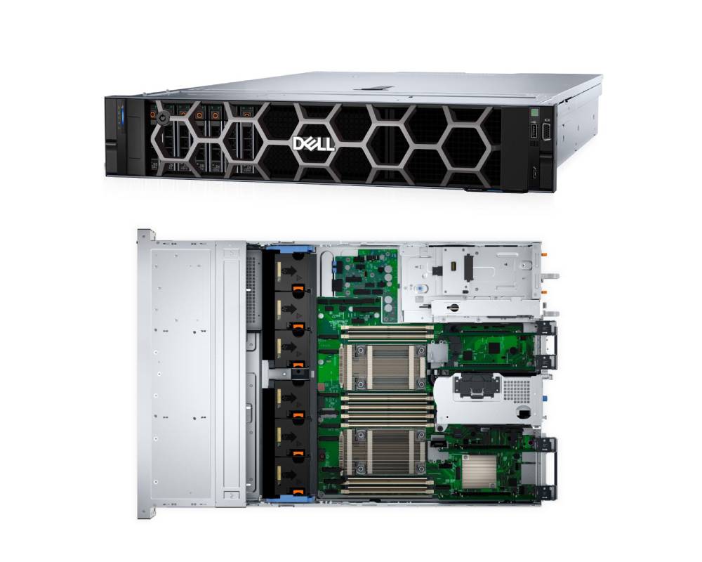 DELL R760XS Silver 1x4410Y - 32GB - 2x960SSD - 5720 2x1GB-T,5720 4x1GB-T,2x1100WT,H755
